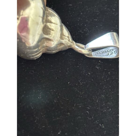 Taxco Sterling Silver Conch 3D Sea Shell Ocean Beach Sea Life Pendant 19 G Vtg - Picture 6 of 9